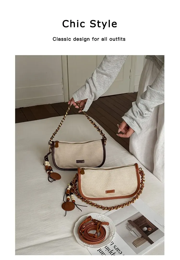 Tas Selempang Wanita Bahan PU Sintetis Polos Warna Beige Bentuk Kotak Tali untuk Toko Online