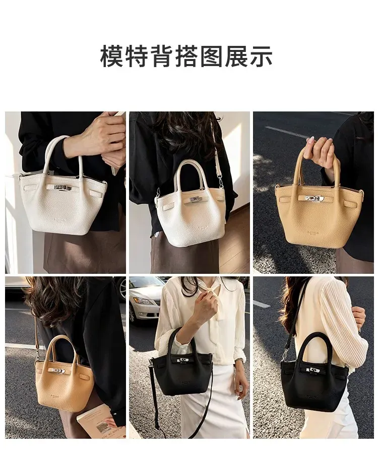 Tas Selempang Wanita Bahan PU Sintetis Polos Bentuk Kotak Tali Panjang Resleting