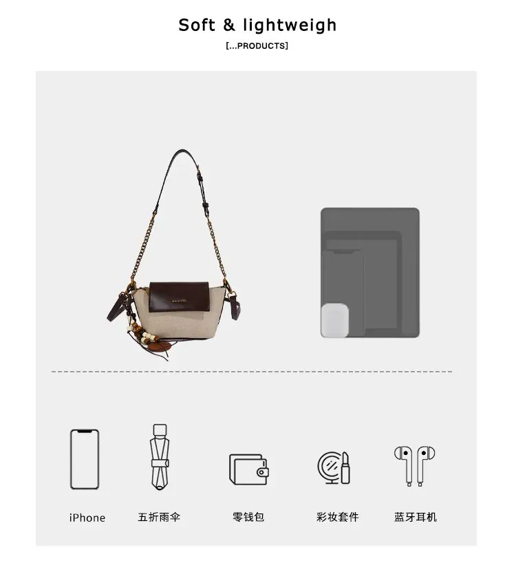 Tas Selempang Wanita Bahan PU Sintetis Polos Warna Beige Bentuk Kotak Tali Resleting Grosir