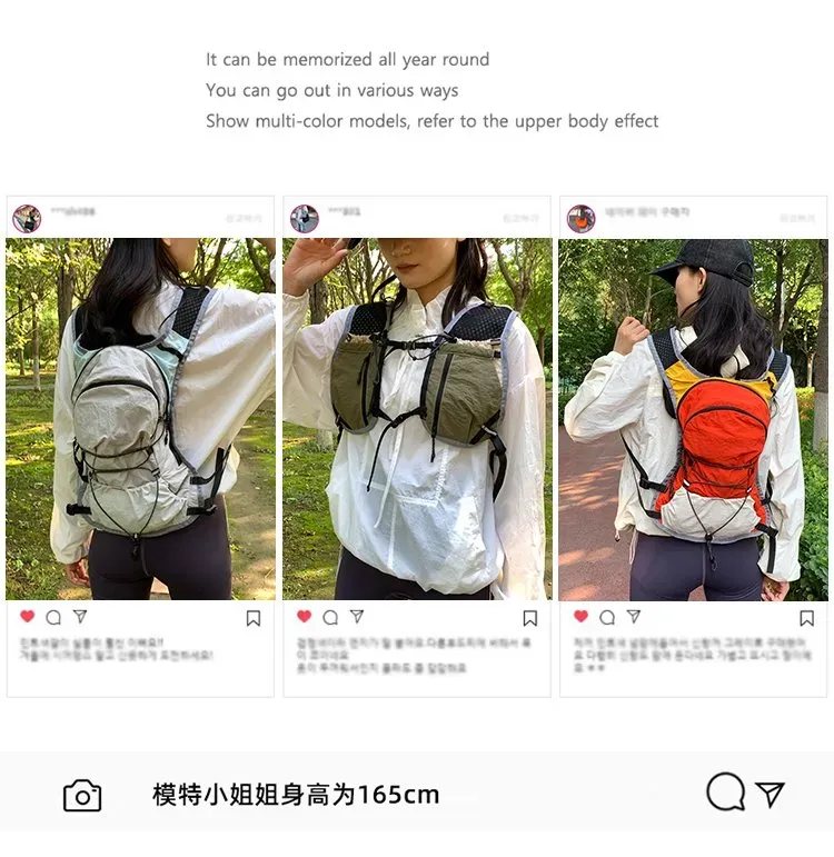 Tas Ransel Wanita Bahan Nylon Polos Warna Merah Bentuk Kotak Tali Lebar Harga Grosir