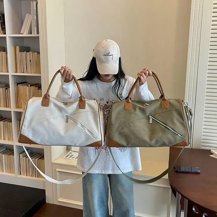 Tas Selempang Pria Bahan Kain Polos Warna Hijau Bentuk Bulat Tali Panjang Grosir Import
