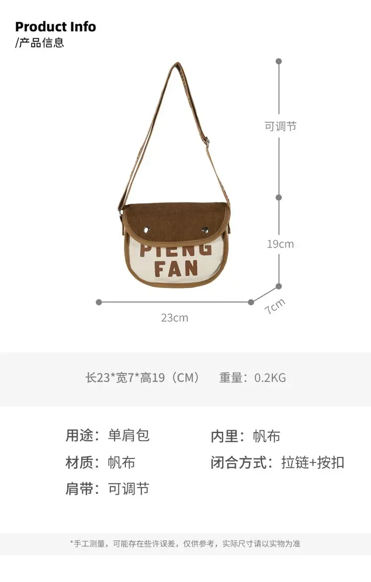 Tas Selempang Wanita Bahan Kanvas Polos Bentuk Crescent Tali Panjang Resleting Grosir Import