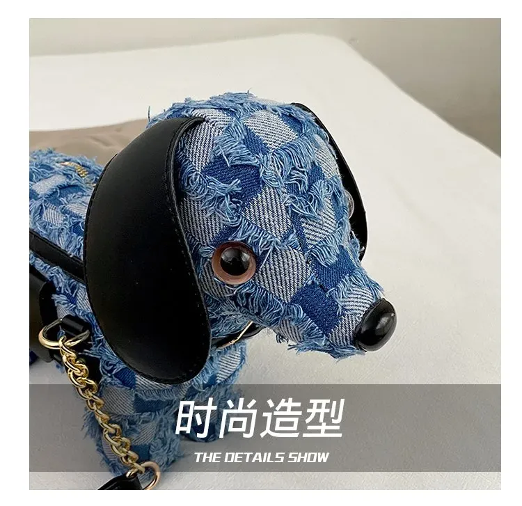 Tas Selempang Wanita Bahan PU Sintetis Motif Print Warna Biru Model Hobo Tali Grosir Import