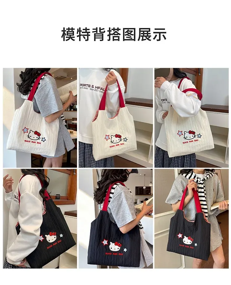 Tas Selempang Wanita Bahan PU Sintetis Polos Warna Hitam Bentuk Kotak Tali Lebar Motif Floral
