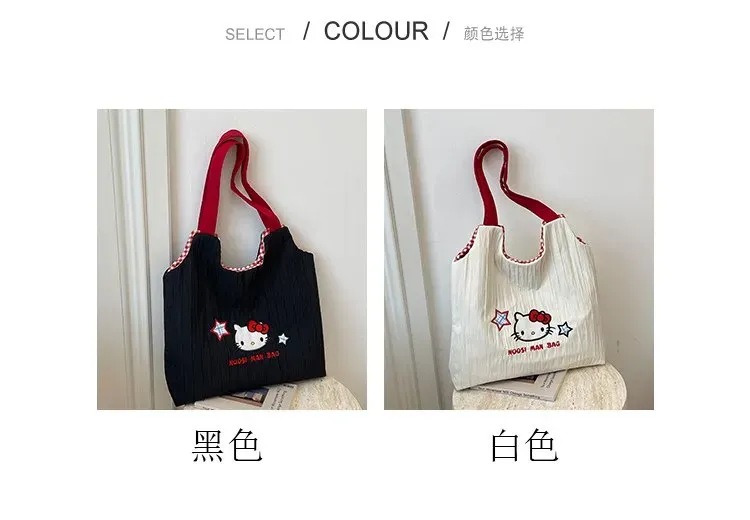 Tas Selempang Wanita Bahan PU Sintetis Polos Warna Hitam Bentuk Kotak Tali Lebar Motif Floral