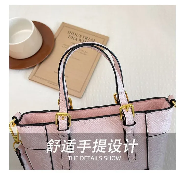 Tas Selempang Wanita Bahan PU Sintetis Motif Print Warna Hitam Bentuk Kotak Tali Motif Floral