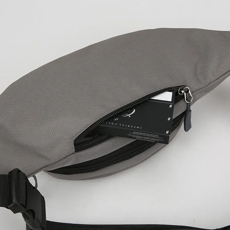 Tas Selempang Pria Bahan Nylon Polos Warna Hitam Bentuk Kotak Tali Lebar Harga Grosir