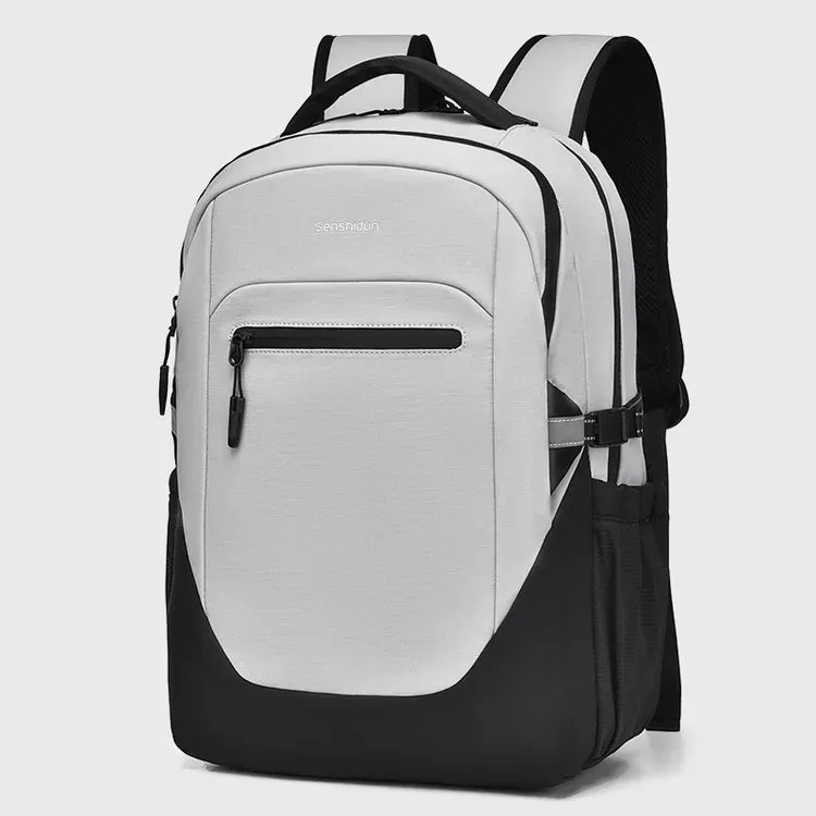 Tas Ransel Wanita Bahan PU Sintetis Polos Warna Hitam Bentuk Kotak Tali Lebar Resleting Grosir