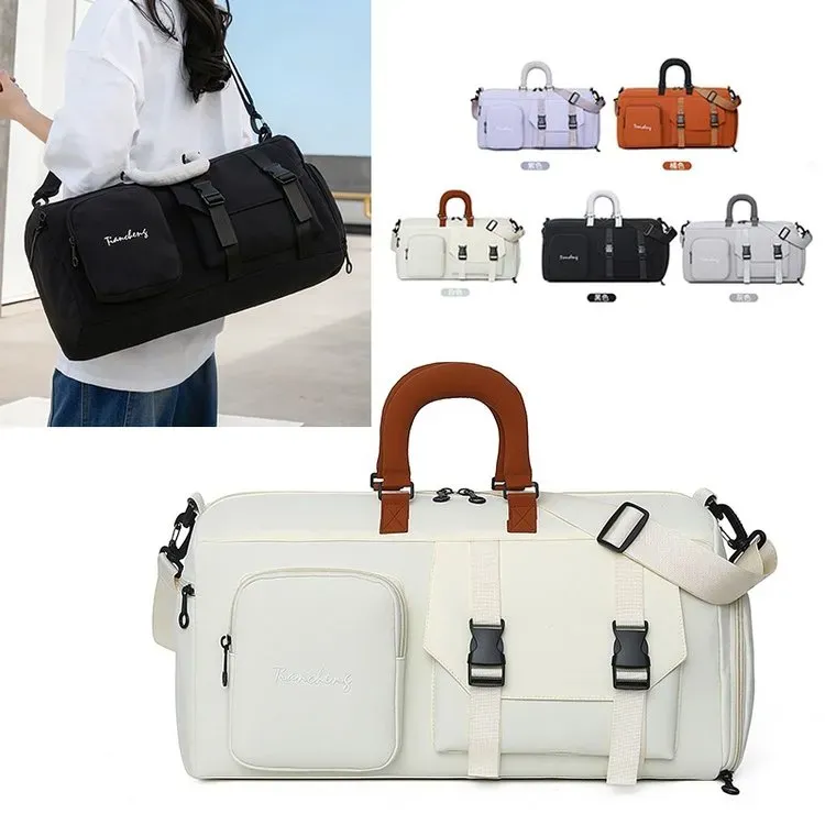 Tas Selempang Wanita Bahan Nylon Model Quilted Warna Hitam Bentuk Kotak Tali Grosir Import
