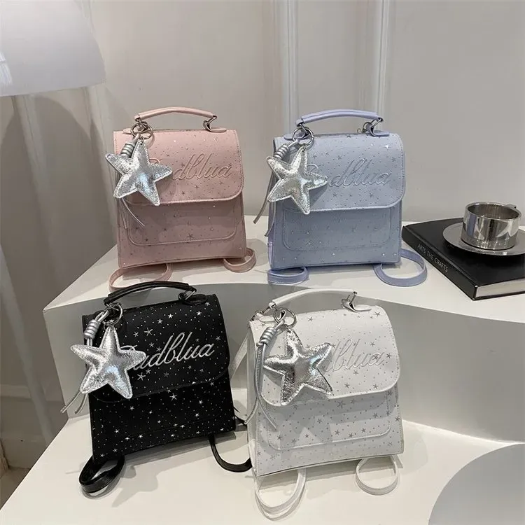 Tas Bucket Wanita Bahan Nylon Polos Warna Cokelat Bentuk Bucket Tali Panjang Grosir Import