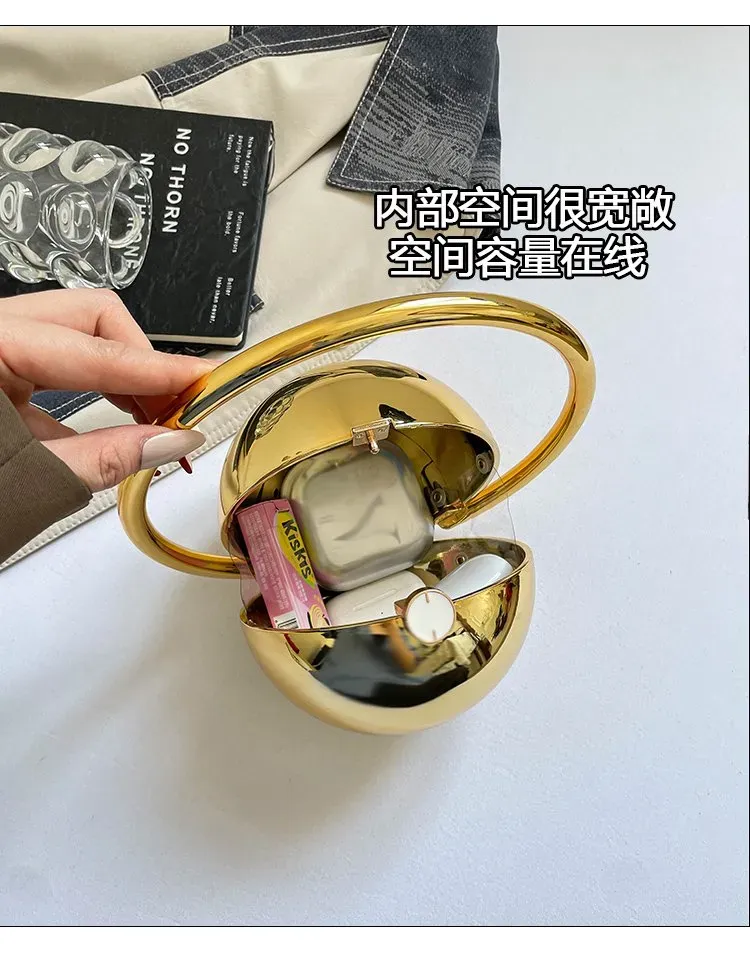 Tas Selempang Wanita Bahan PU Sintetis Polos Warna Hitam Bentuk Bulat Tali Stok Grosir