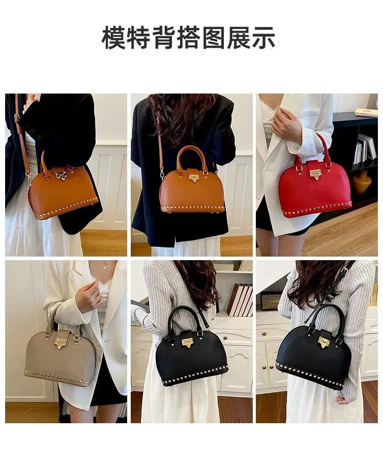 Tas Selempang Wanita Bahan PU Sintetis Polos Bentuk Bulat Tali Panjang Resleting Grosir Import