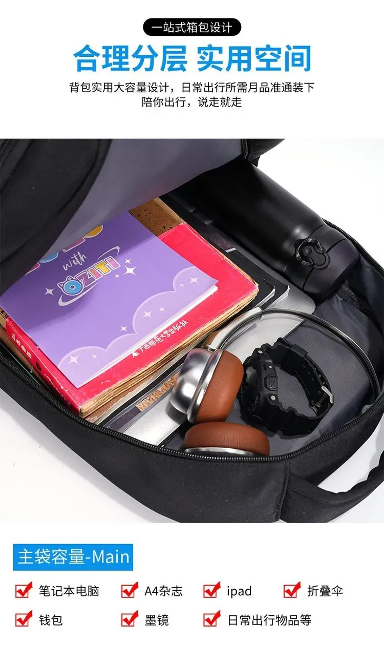 Tas Ransel Wanita Bahan Nylon Warna Putih Kapasitas Besar Resleting Grosir Import