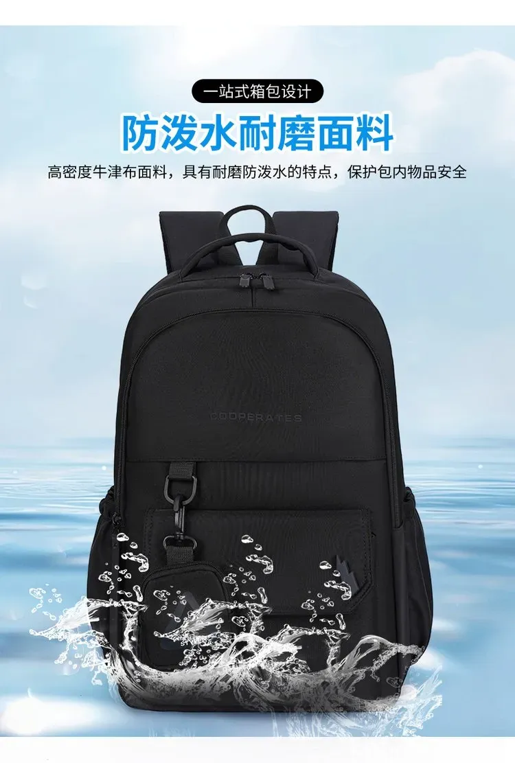 Tas Ransel Wanita Bahan Nylon Warna Putih Kapasitas Besar Resleting Grosir Import