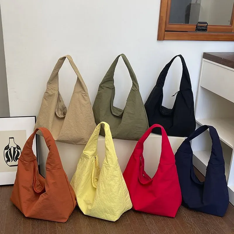 Tas Selempang Wanita Bahan PU Sintetis Polos Warna Kuning Bentuk Kotak Tali untuk Jualan Online