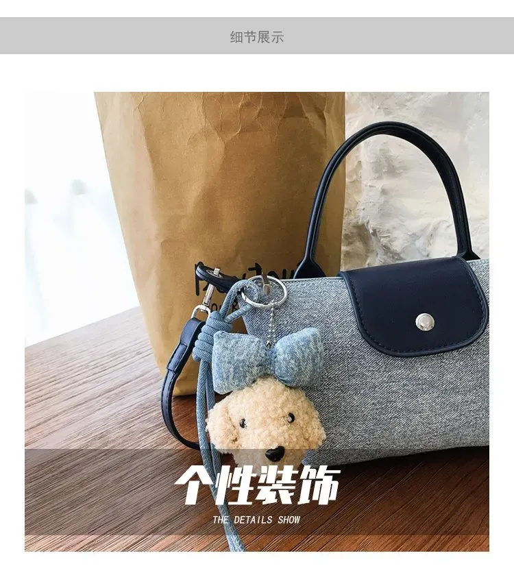 Tas Selempang Wanita Bahan PU Sintetis Polos Warna Abu-Abu Bentuk Kotak Tali untuk Jualan