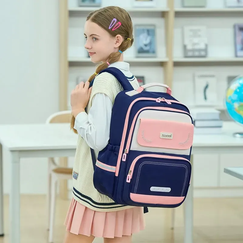 Tas Ransel Anak Bahan Kain Polos Warna Hitam Bentuk Kotak Tali Lebar Resleting Grosir Import