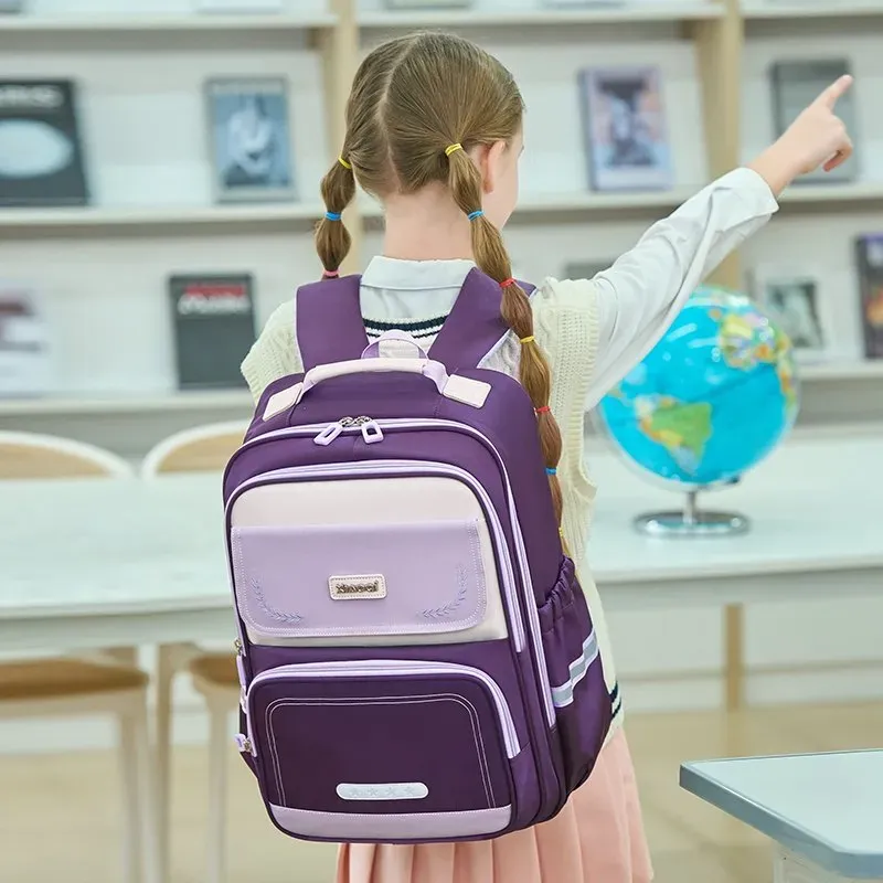 Tas Ransel Anak Bahan Kain Polos Warna Hitam Bentuk Kotak Tali Lebar Resleting Grosir Import