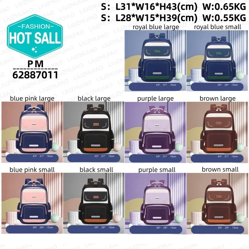 Tas Ransel Anak Bahan Kain Polos Warna Hitam Bentuk Kotak Tali Lebar Resleting Grosir Import kategori tas selempang grosir