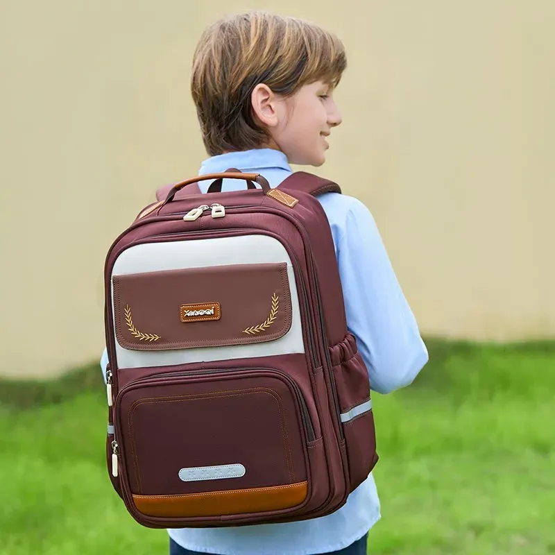 Tas Ransel Anak Bahan Kain Polos Warna Hitam Bentuk Kotak Tali Lebar Resleting Grosir Import