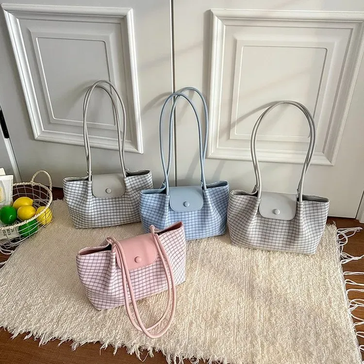 Tas Selempang Wanita Bahan PU Sintetis Polos Warna Putih Bentuk Kotak Tali Koleksi Reseller