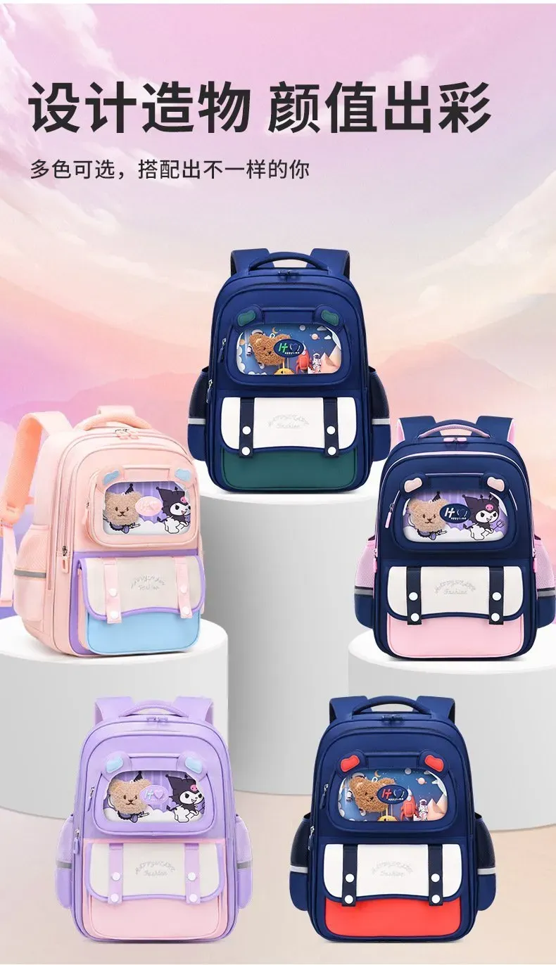 Tas Ransel Wanita Bahan Nylon Warna Pink Resleting untuk Travel Grosir Import