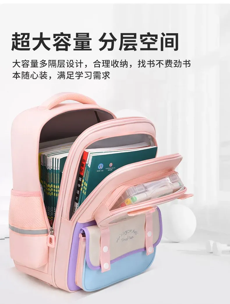 Tas Ransel Wanita Bahan Nylon Warna Pink Resleting untuk Travel Grosir Import