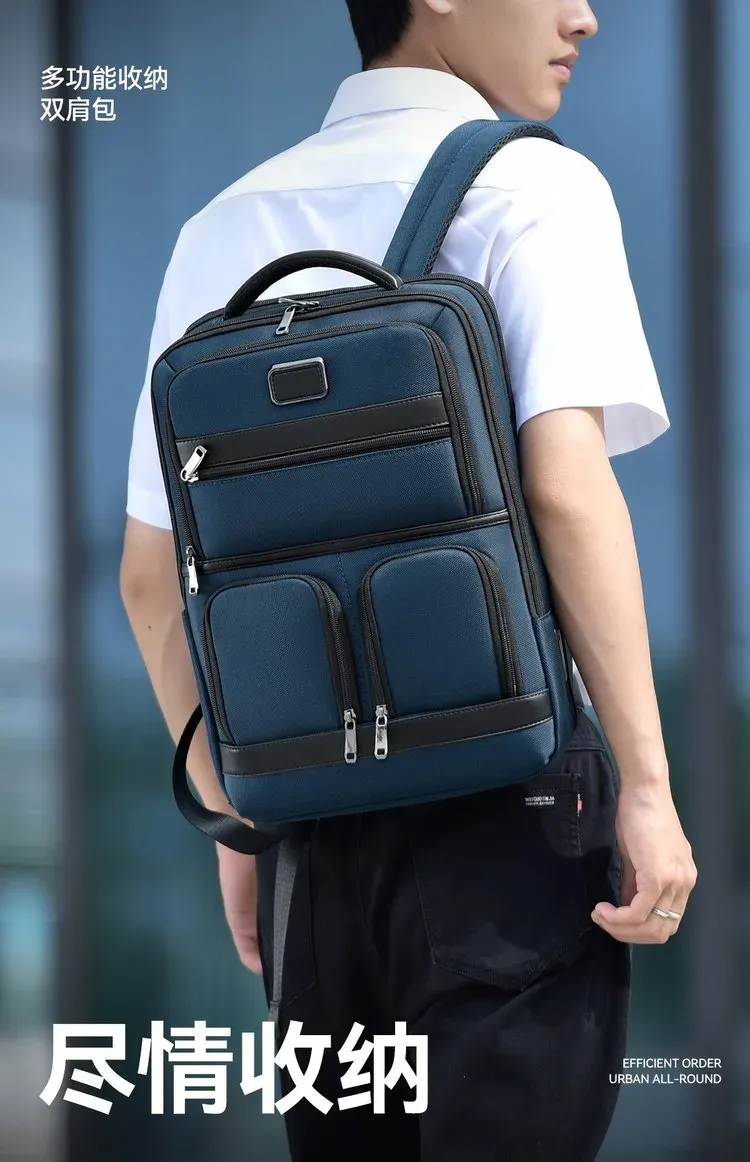 Tas Ransel Wanita Bahan Oxford Polos Warna Biru Bentuk Kotak Tali Lebar Grosir Import