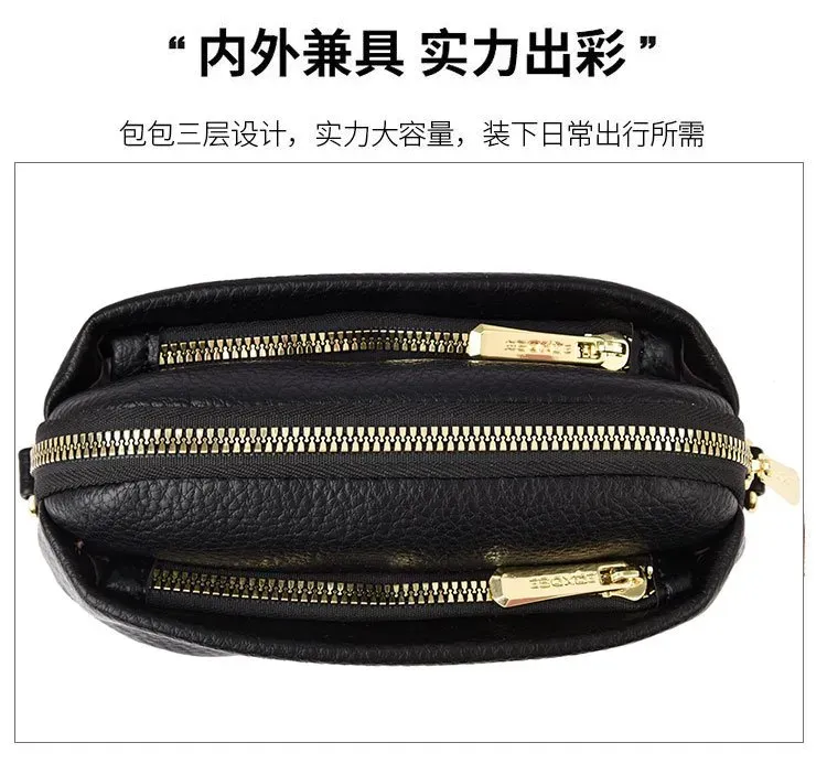 Tas Selempang Wanita Bahan PU Sintetis Polos Warna Merah Bentuk Kotak Tali Koleksi Reseller
