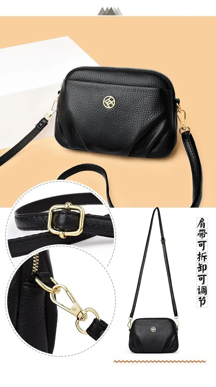Tas Selempang Wanita Bahan PU Sintetis Polos Warna Merah Bentuk Kotak Tali Koleksi Reseller