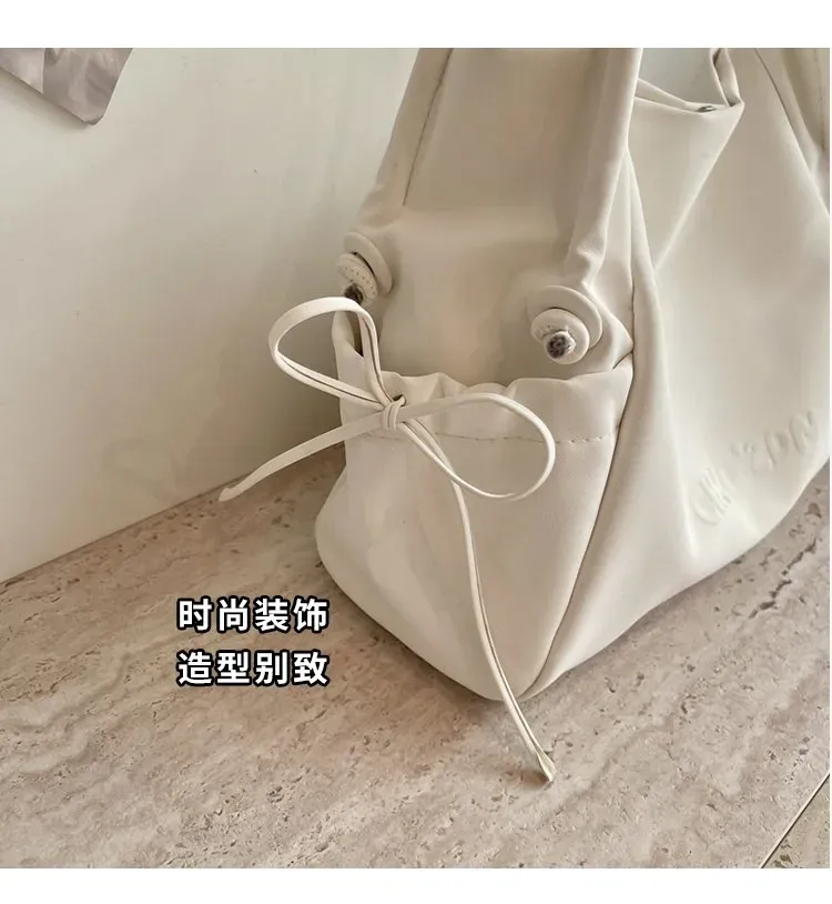 Tas Selempang Wanita Bahan PU Sintetis Polos Bentuk Kotak Tali Panjang Resleting untuk Toko