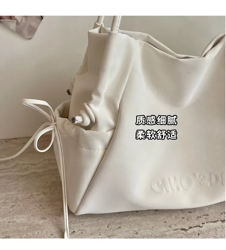 Tas Selempang Wanita Bahan PU Sintetis Polos Bentuk Kotak Tali Panjang Resleting untuk Toko