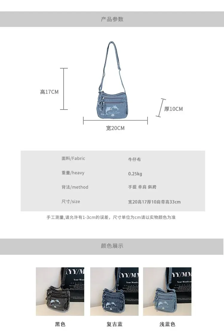 Tas Selempang Wanita Bahan PU Sintetis Motif Print Warna Biru Bentuk Kotak Tali Model Import