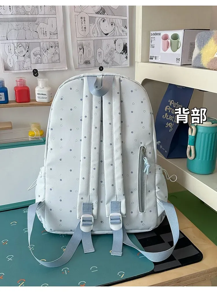 Tas Selempang Wanita Bahan Nylon Motif Polkadot Warna Hitam Bentuk Kotak Tali Resleting Grosir