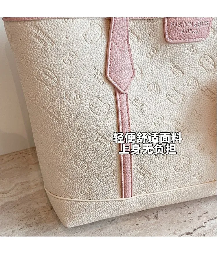 Tas Selempang Wanita Bahan PU Sintetis Motif Print Warna Pink Bentuk Kotak Tali Pilihan