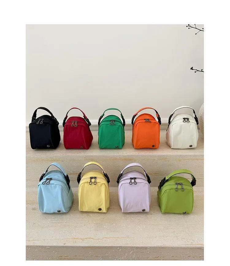 Tas Selempang Wanita Bahan PU Sintetis Polos Warna Merah Bentuk Kotak Tali Grosir Import