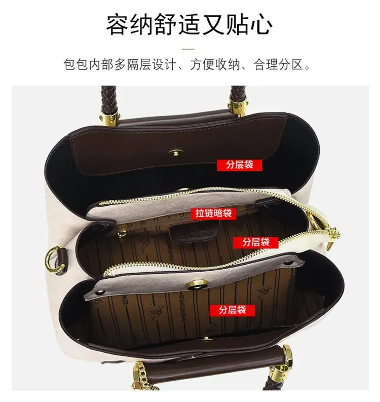 Tas Selempang Wanita Bahan PU Sintetis Polos Warna Beige Tali Lebar Resleting Grosir Import