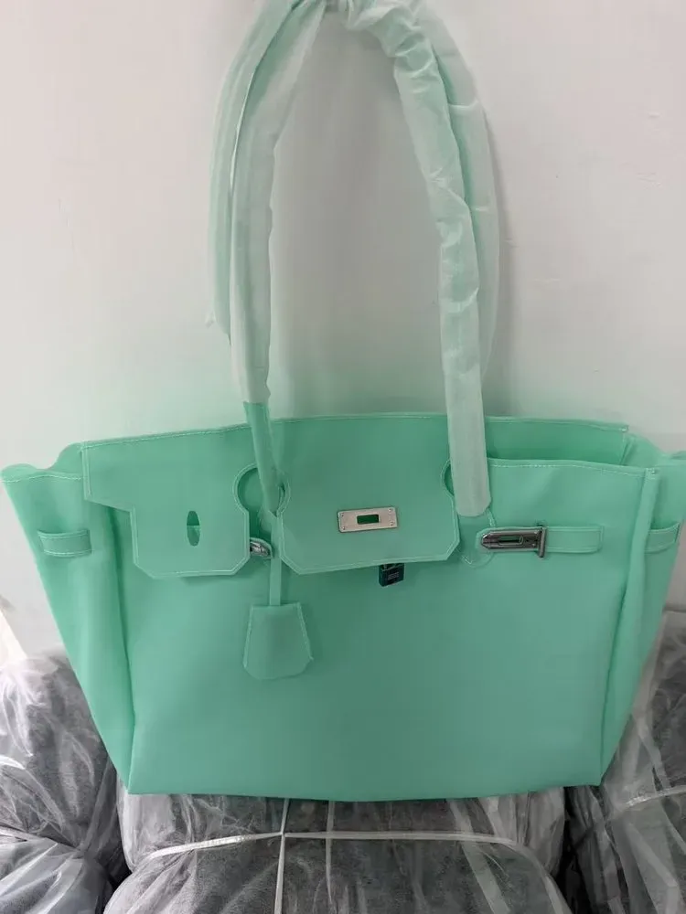 Tas Selempang Wanita Bahan PU Sintetis Polos Warna Pink Bentuk Kotak Tali untuk Toko Online
