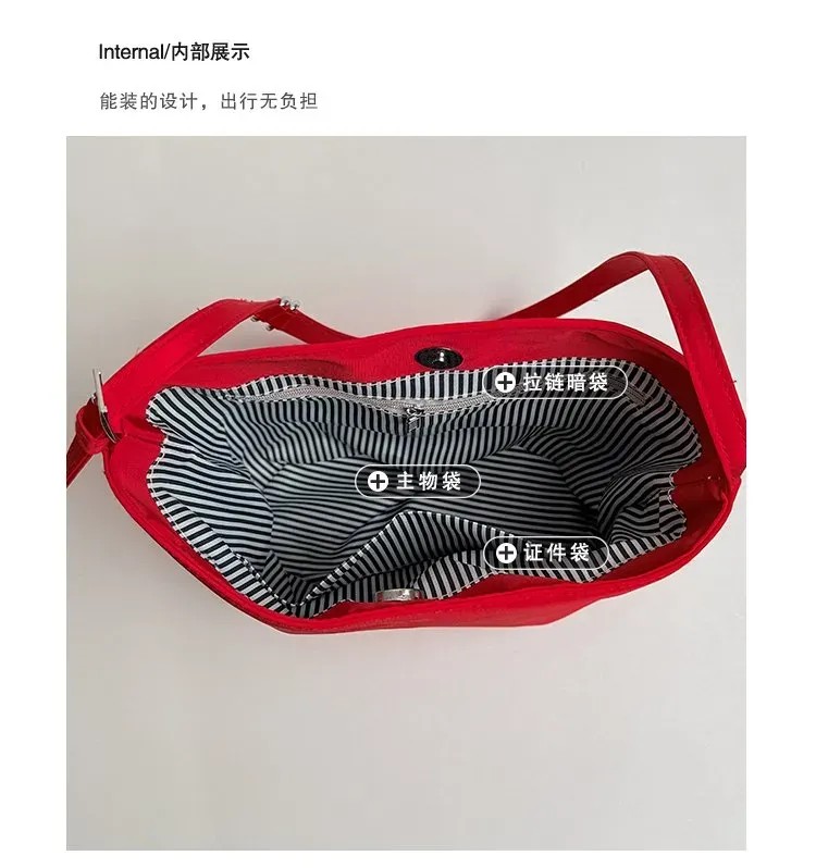 Tas Bucket Wanita Bahan PU Sintetis Polos Warna Merah Bentuk Bucket Tali Panjang Grosir Import