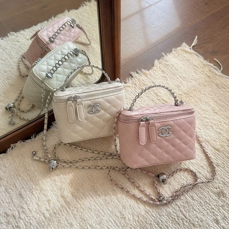 Tas Selempang Wanita Bahan PU Sintetis Polos Warna Hitam Bentuk Kotak Tali Katalog Grosir
