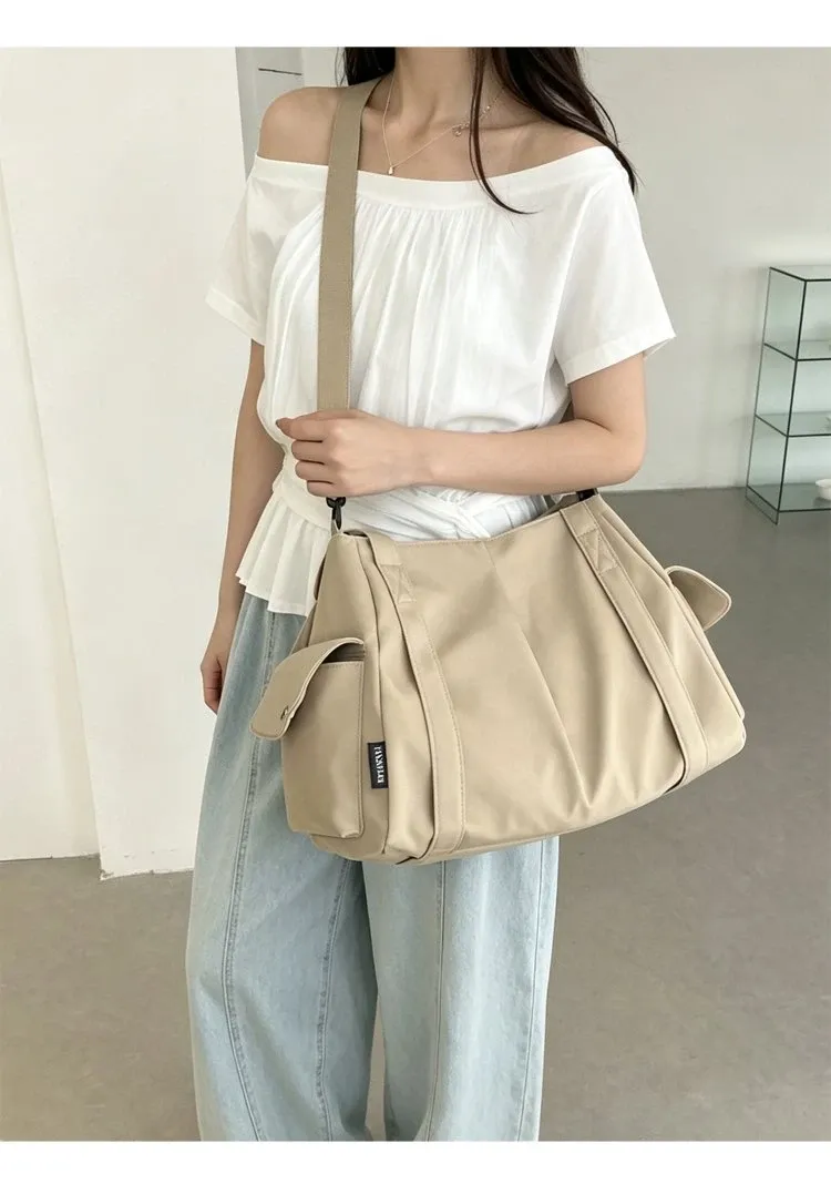 Tas Selempang Wanita Bahan PU Sintetis Polos Bentuk Kotak Tali Panjang Resleting Harga Grosir