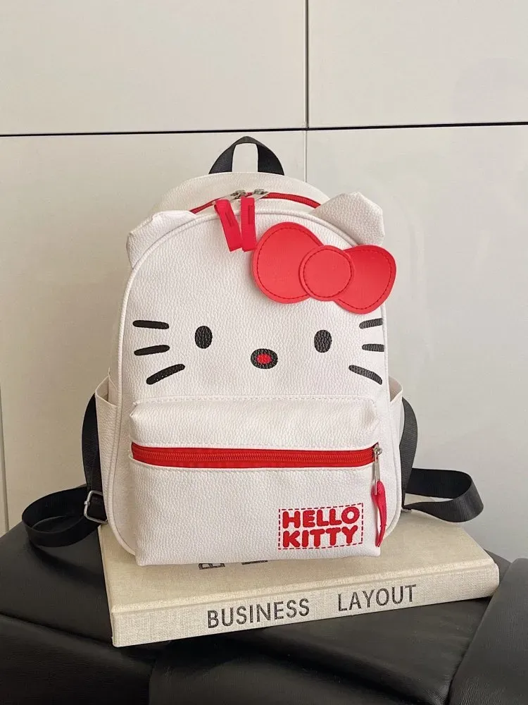 Tas Ransel Anak Bahan PU Sintetis Polos Warna Hitam Bentuk Kotak Tali Panjang Grosir Import