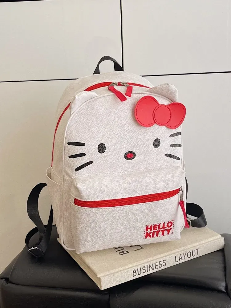 Tas Ransel Anak Bahan PU Sintetis Polos Warna Hitam Bentuk Kotak Tali Panjang Grosir Import