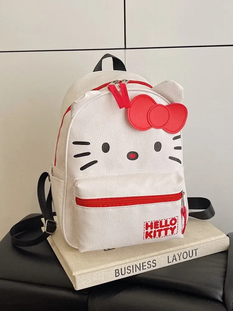 Tas Ransel Anak Bahan PU Sintetis Polos Warna Hitam Bentuk Kotak Tali Panjang Grosir Import