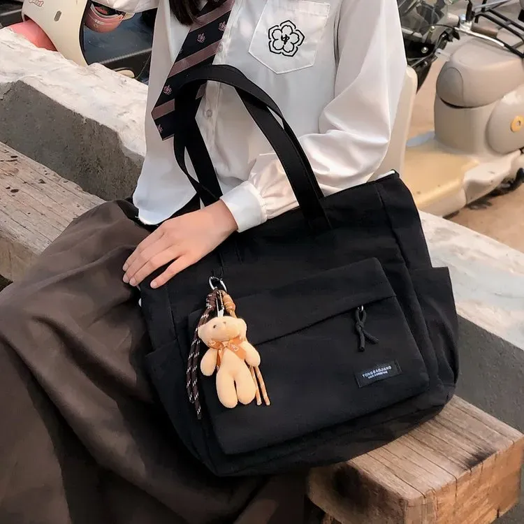 Tas Selempang Wanita Bahan PU Sintetis Polos Warna Putih Bentuk Kotak Tali Lebar Grosir Import