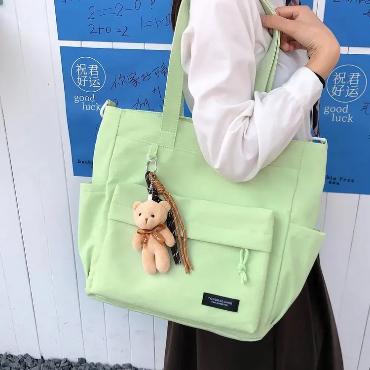 Tas Selempang Wanita Bahan PU Sintetis Polos Warna Putih Bentuk Kotak Tali Lebar Grosir Import
