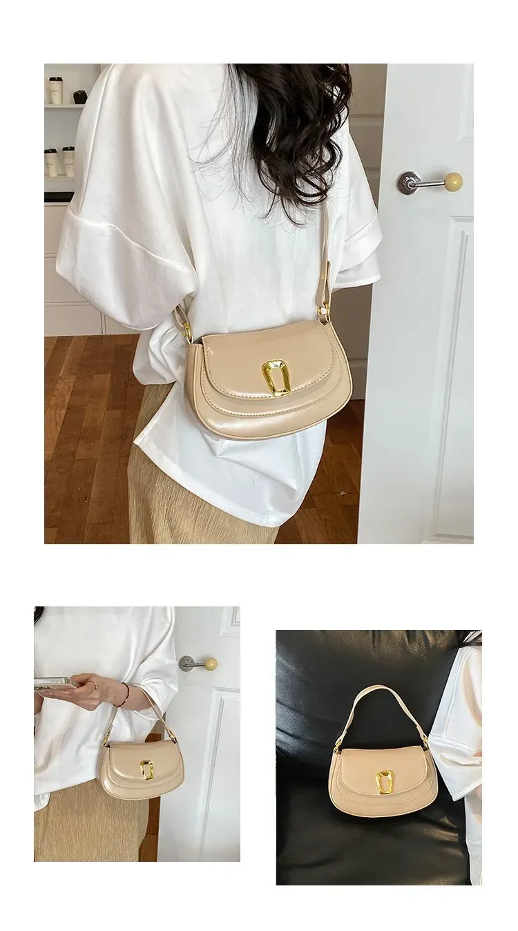 Tas Selempang Wanita Bahan PU Sintetis Polos Warna Hitam Bentuk Kotak Tali Harga Grosir