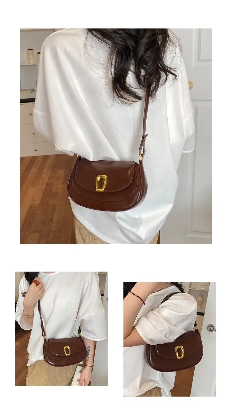 Tas Selempang Wanita Bahan PU Sintetis Polos Warna Hitam Bentuk Kotak Tali Harga Grosir