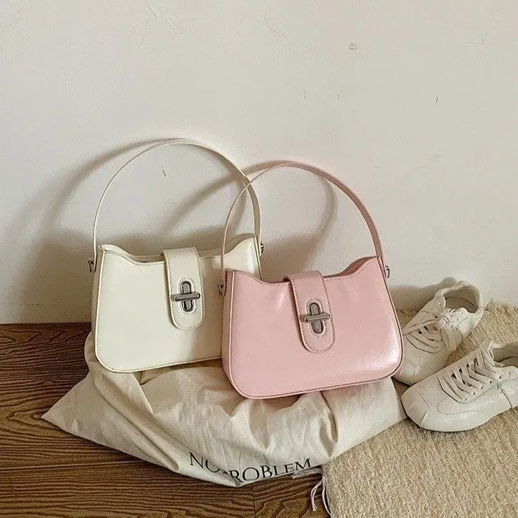 Tas Selempang Wanita Bahan PU Sintetis Model Quilted Bentuk Kotak Tali Lebar Grosir Import
