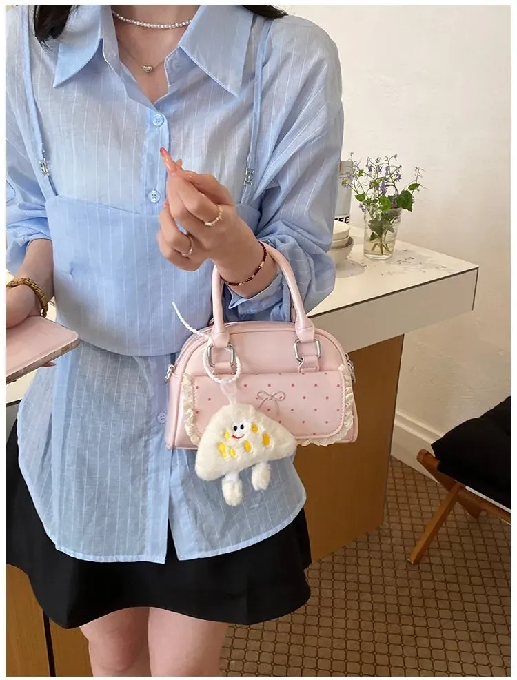 Tas Selempang Wanita Bahan PU Sintetis Polos Warna Hitam Bentuk Kotak Tali Resleting Grosir